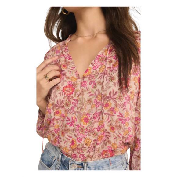 NEW Z SUPPLY carine lima floral top in cactus flowers - Picture 2 of 3